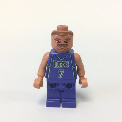 LEGO Minifigure-NBA Toni Kukoc, Milwaukee Bucks #7-Sports / Basketball-NBA003-Creative Brick Builders